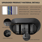 59" Black Freestanding Soaking Tub