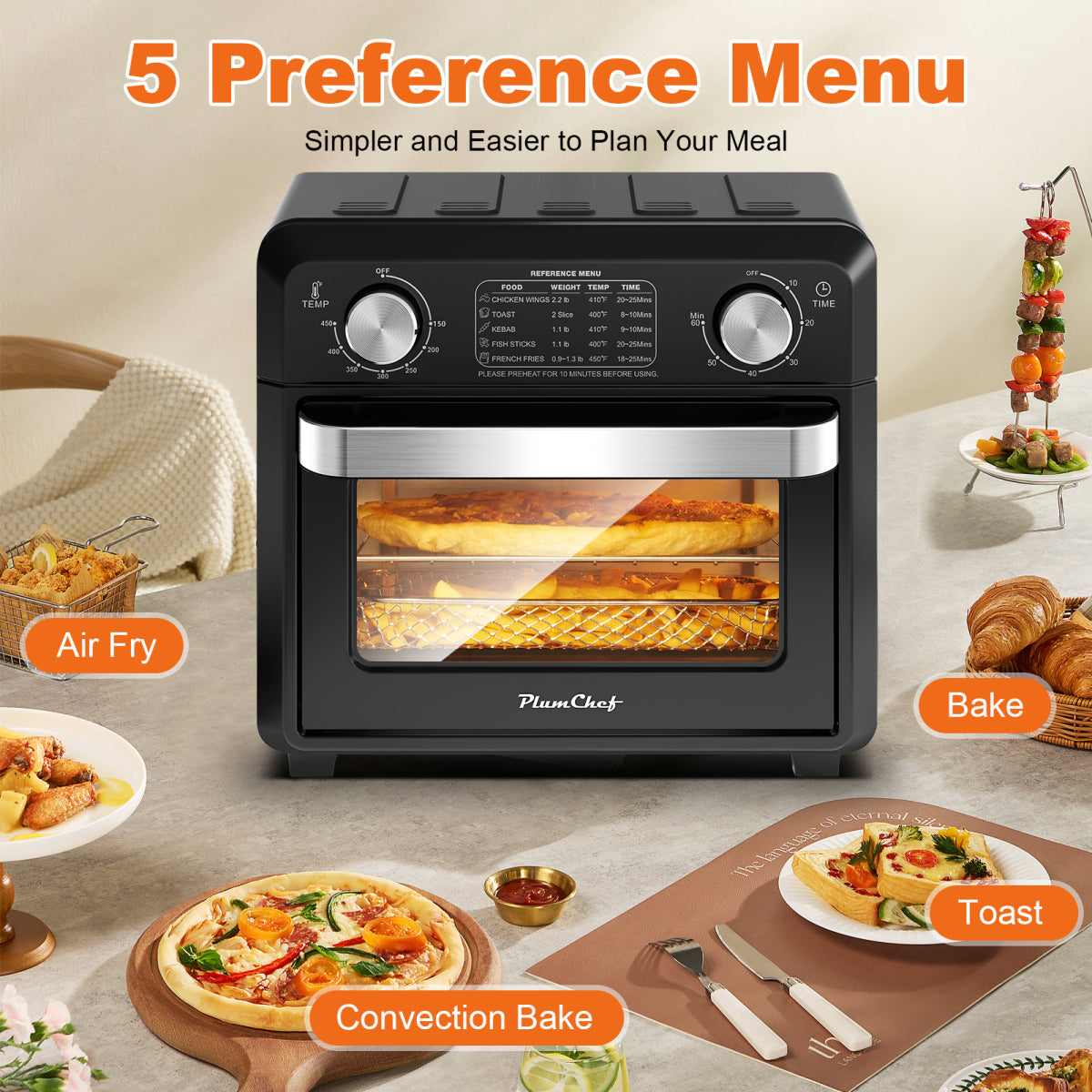 Air Fryer Toaster Oven Combo