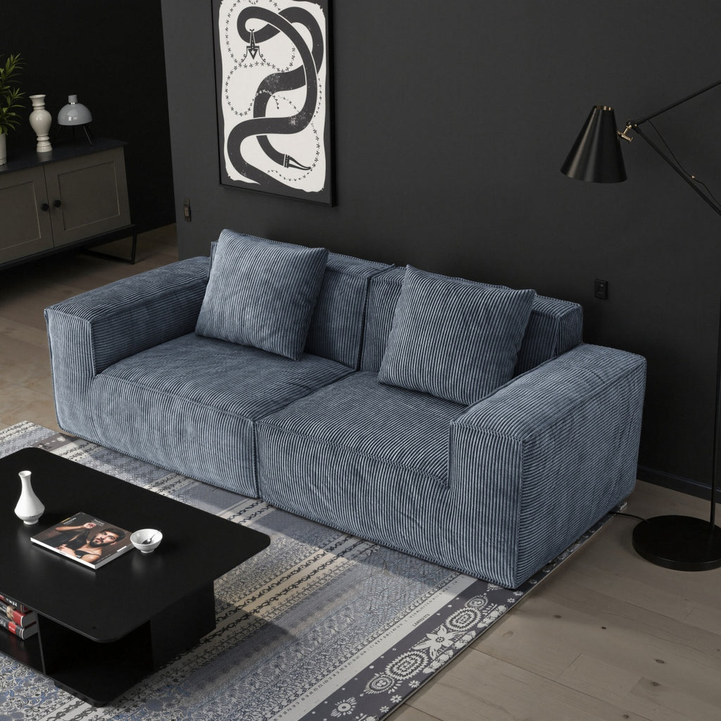 Belfin Modular Sectional Sofa, Convertible Tofu Block Sofa Bed