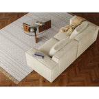 modular sofa can be converted into an oversized sofa bed Free conversion sofa set flexible configuration, soft corduroy cloud velvet fabric two person