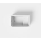 43" Acrylic Freestanding Bathtub with seat: Spacious rectangle Shape, Gloss White Finish, Chrome Overflow & Pop-Up Drain