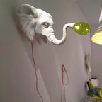 Elephant Sculpture Wall Lamp