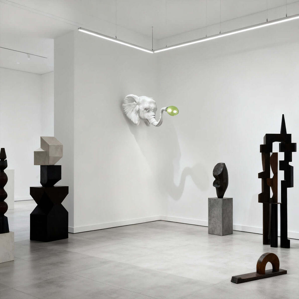 Elephant Sculpture Wall Lamp