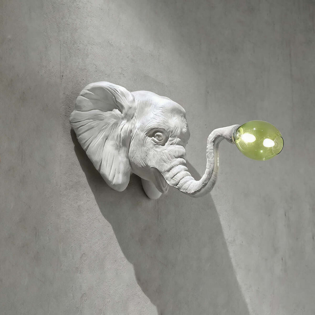 Elephant Sculpture Wall Lamp