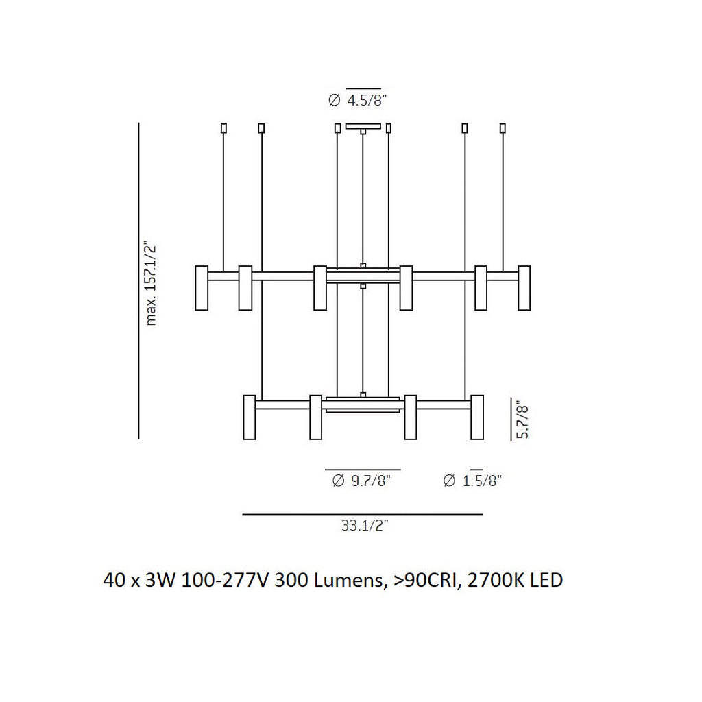 Laverd R11S.1S1M Round Pendant Light