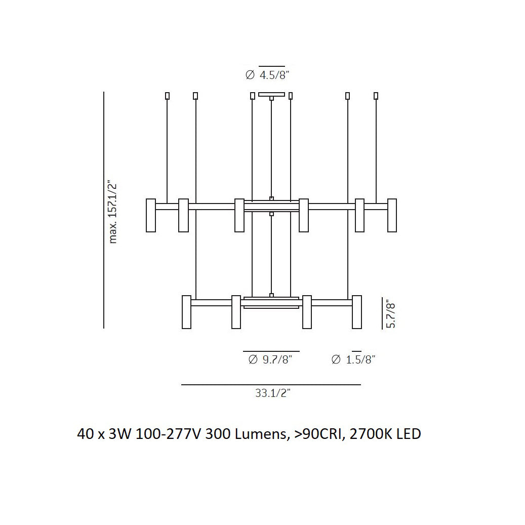 Laverd R11S.1S1M Round Pendant Light
