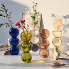 Stacked Sphere Glass Vase