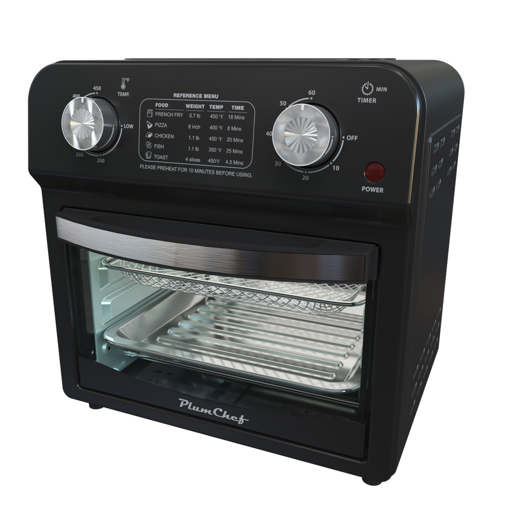 12.5 Quart 7-in-1 1500W Convection Toaster Oven Stainless Steel Black