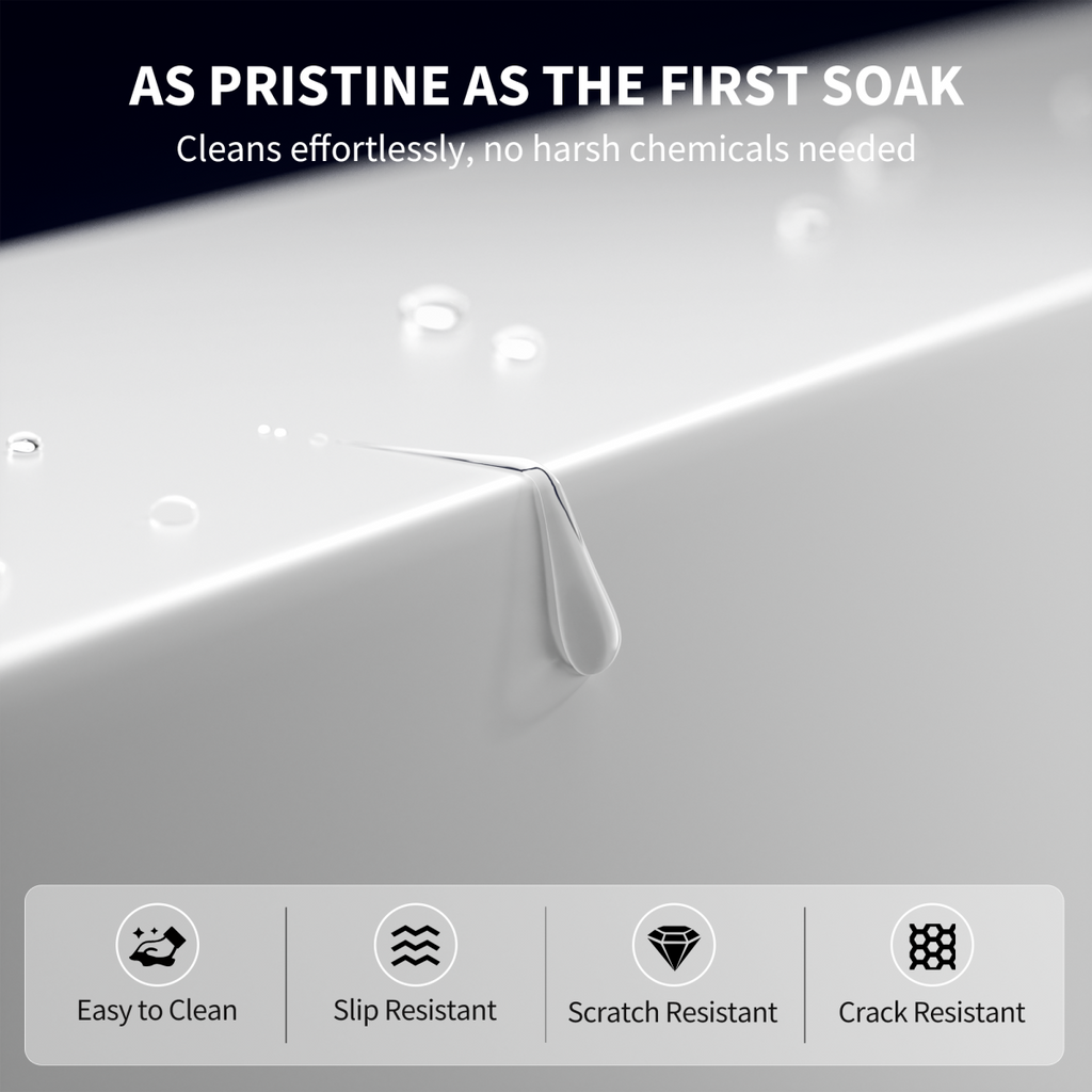 Luxury Stone Resin Soaking Tub