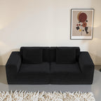 modular sofa can be converted into an oversized sofa bed Free conversion sofa set flexible configuration, soft corduroy cloud velvet fabric two person