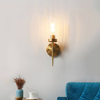 Fluted Glass Column Wall Sconce