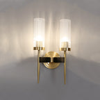 Fluted Glass Column Wall Sconce