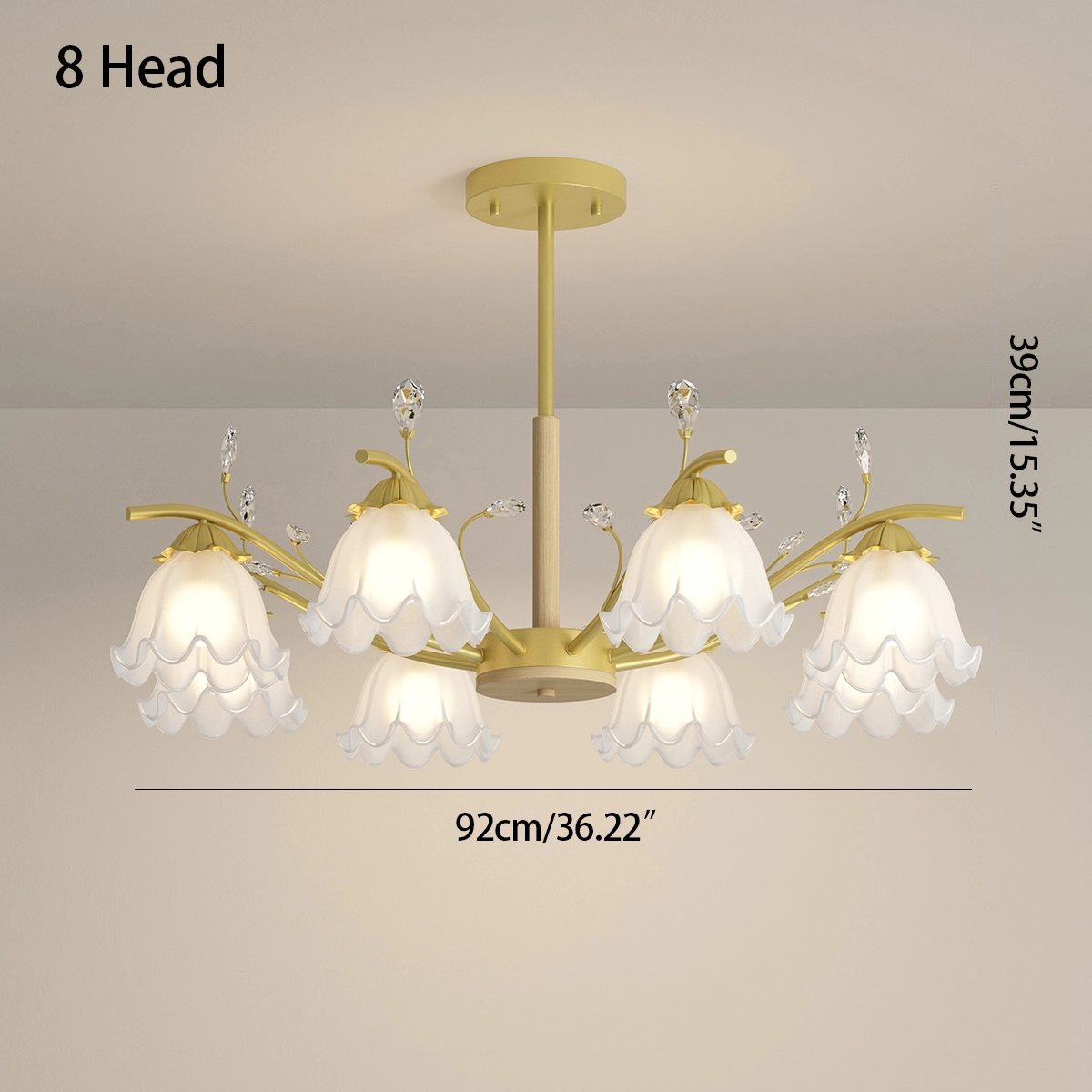 Magnolia Bud Living Room Chandelier