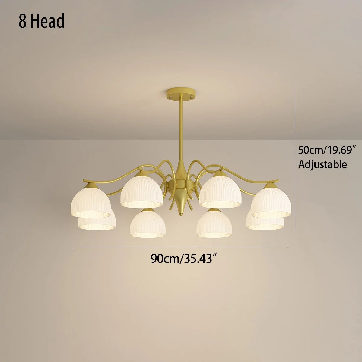 French Pastoral Living Room Chandelier