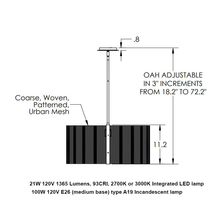 Downtown Mesh Pendant Light