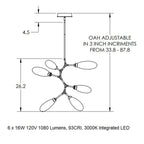 Fiori Modern Vine Pendant Light