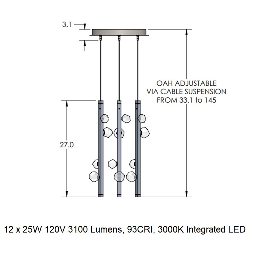Stella Round Cluster Pendant Light