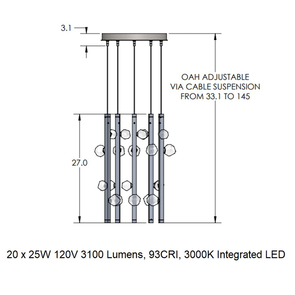Stella Round Cluster Pendant Light