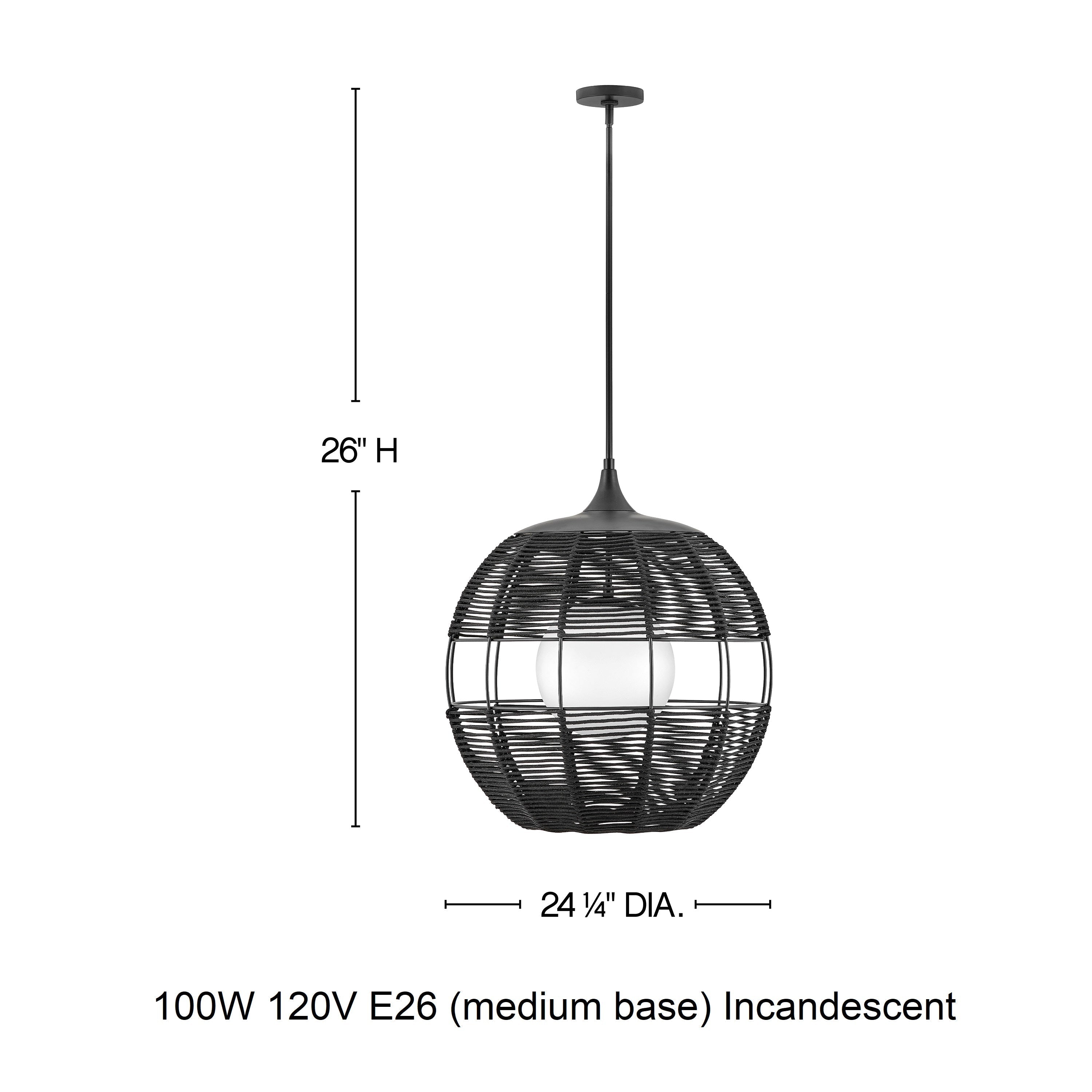Maddox Orb Outdoor Pendant Light