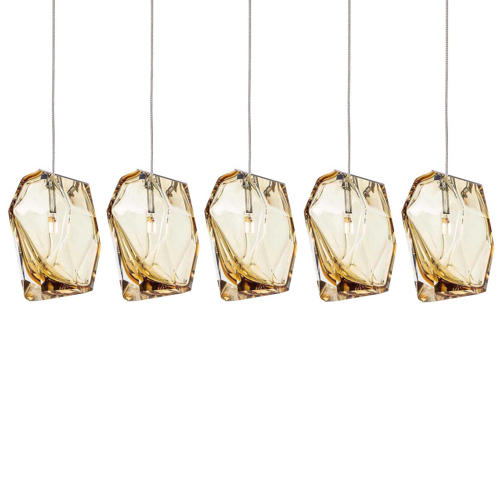 Crystal Rock 5-Light Cluster Pendant Light