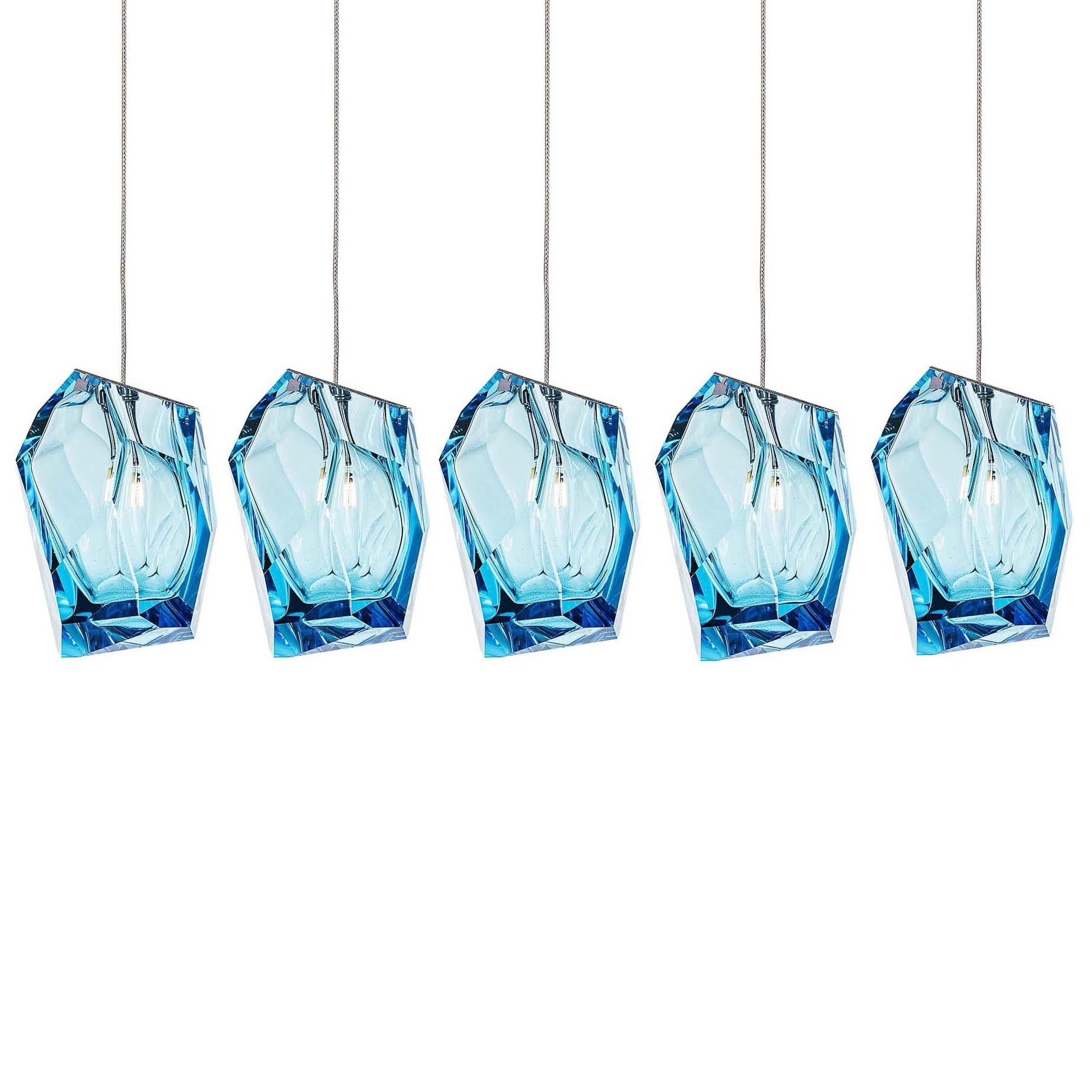 Crystal Rock 5-Light Cluster Pendant Light