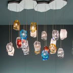 Crystal Rock 5-Light Cluster Pendant Light