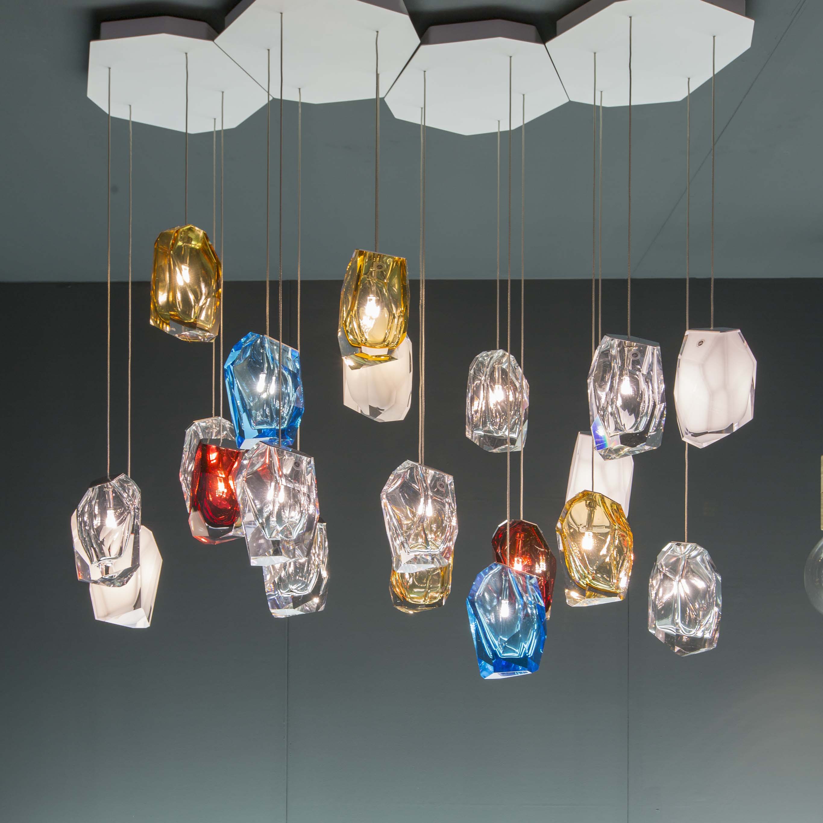 Crystal Rock 5-Light Cluster Pendant Light