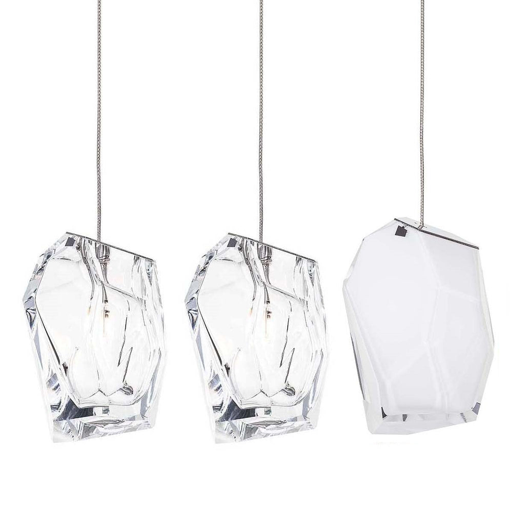 Crystal Rock 3-Light Cluster Pendant Light