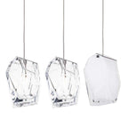 Crystal Rock 3-Light Cluster Pendant Light