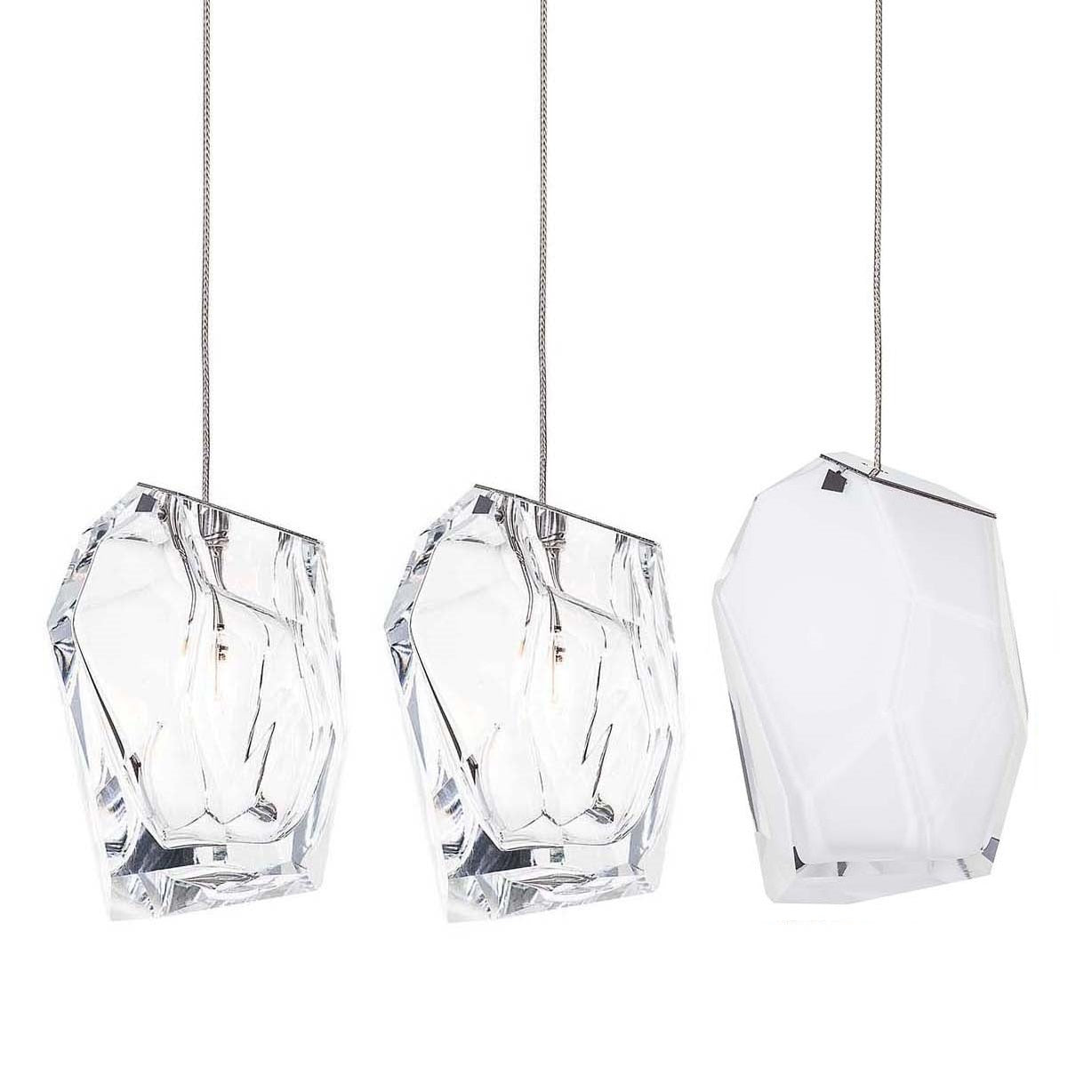 Crystal Rock 3-Light Cluster Pendant Light