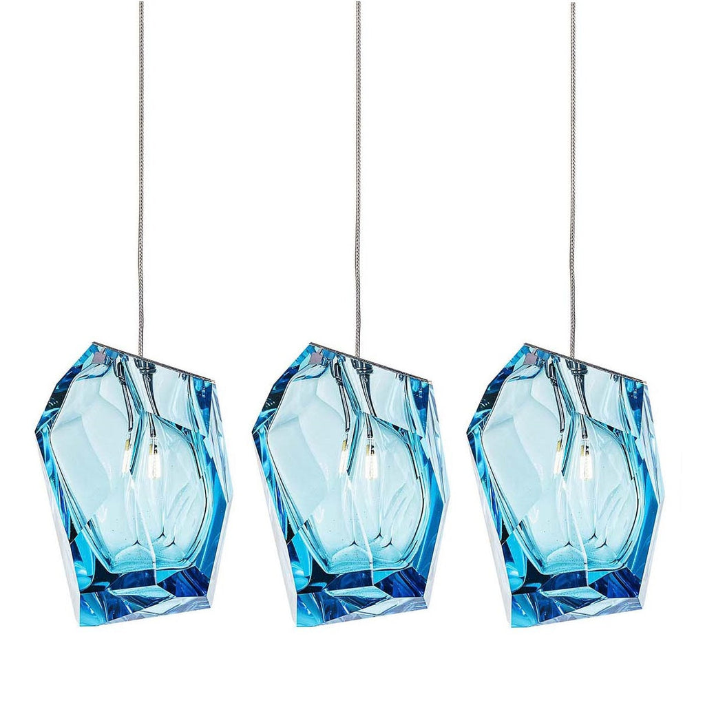 Crystal Rock 3-Light Cluster Pendant Light