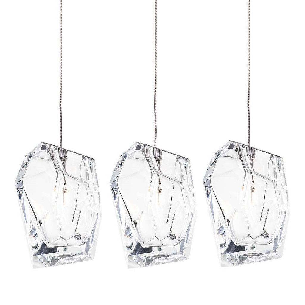 Crystal Rock 3-Light Cluster Pendant Light