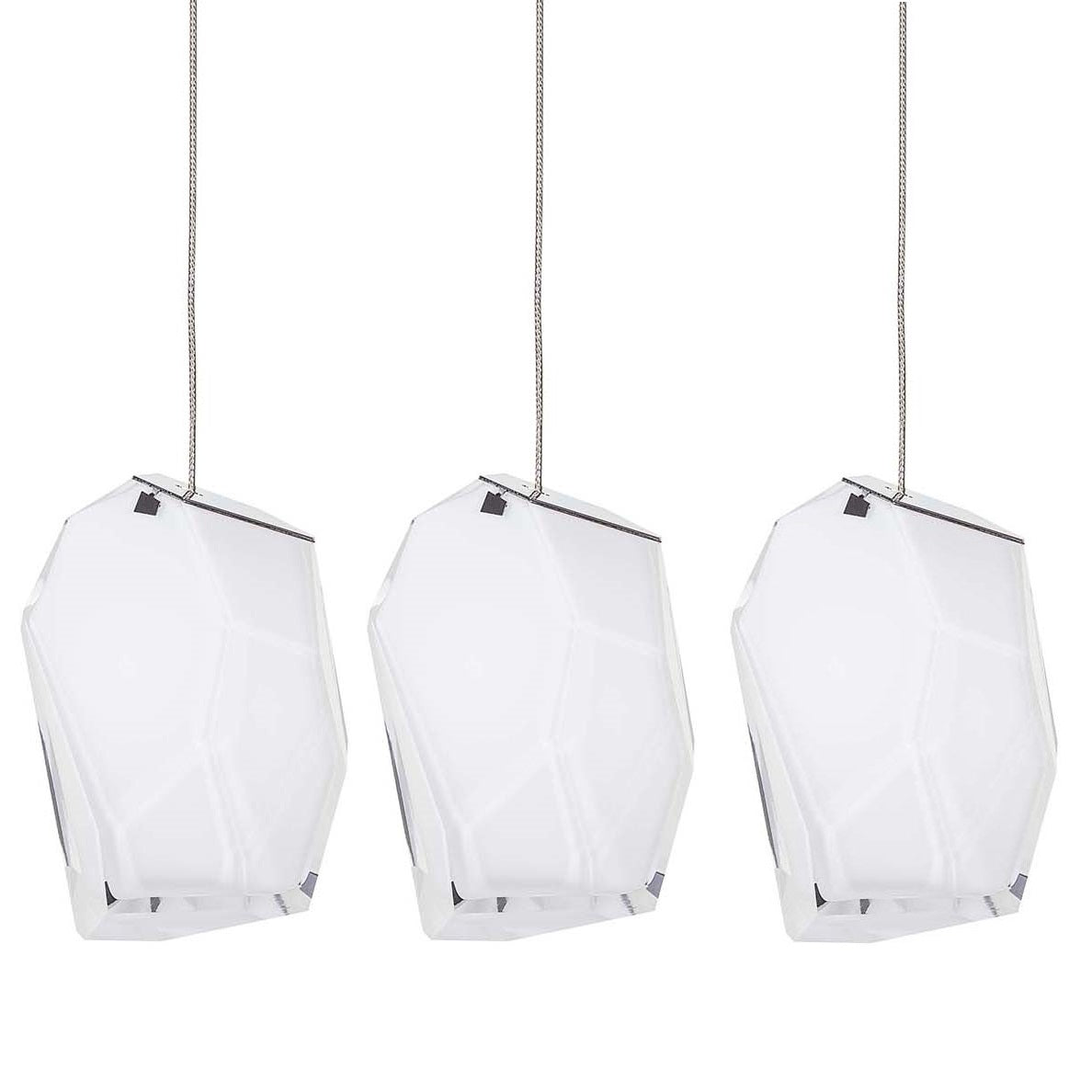 Crystal Rock 3-Light Cluster Pendant Light