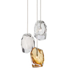 Crystal Rock 3-Light Cluster Pendant Light