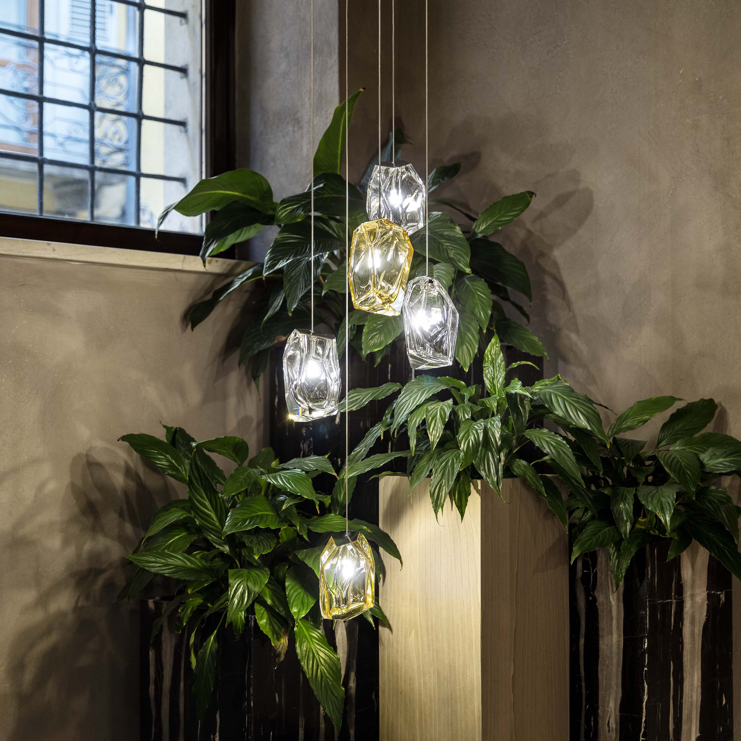 Crystal Rock Single Pendant Light