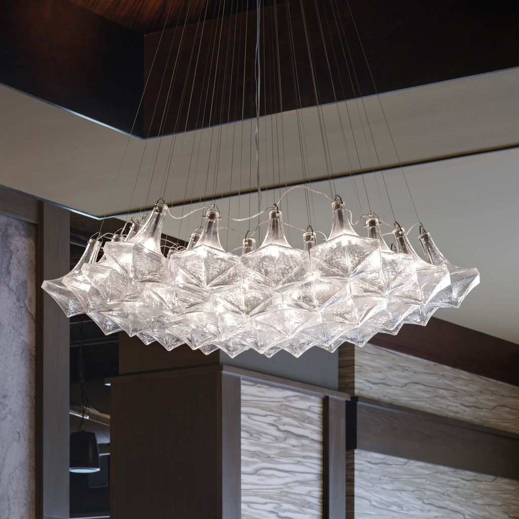 Facet Sculpture Cluster Pendant Light