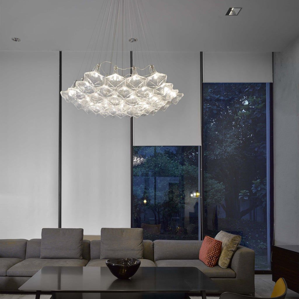 Facet Sculpture Cluster Pendant Light