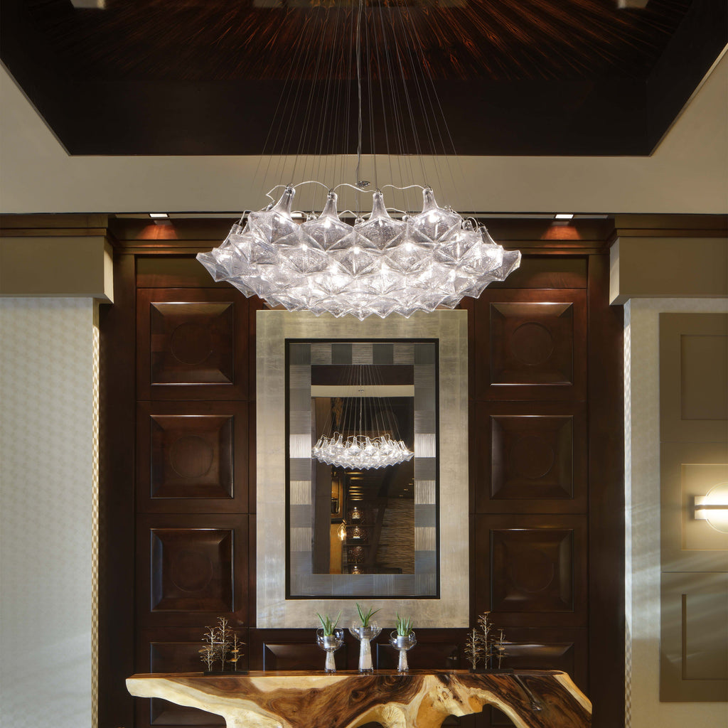 Facet Sculpture Cluster Pendant Light