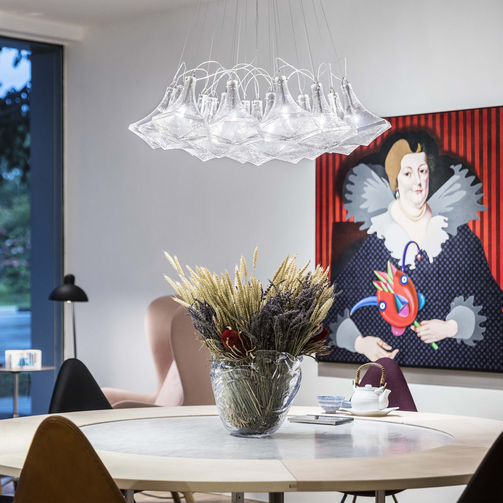 Facet Sculpture Cluster Pendant Light