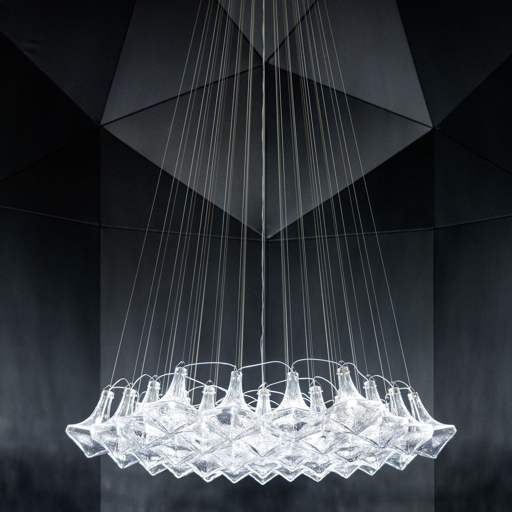 Facet Sculpture Cluster Pendant Light