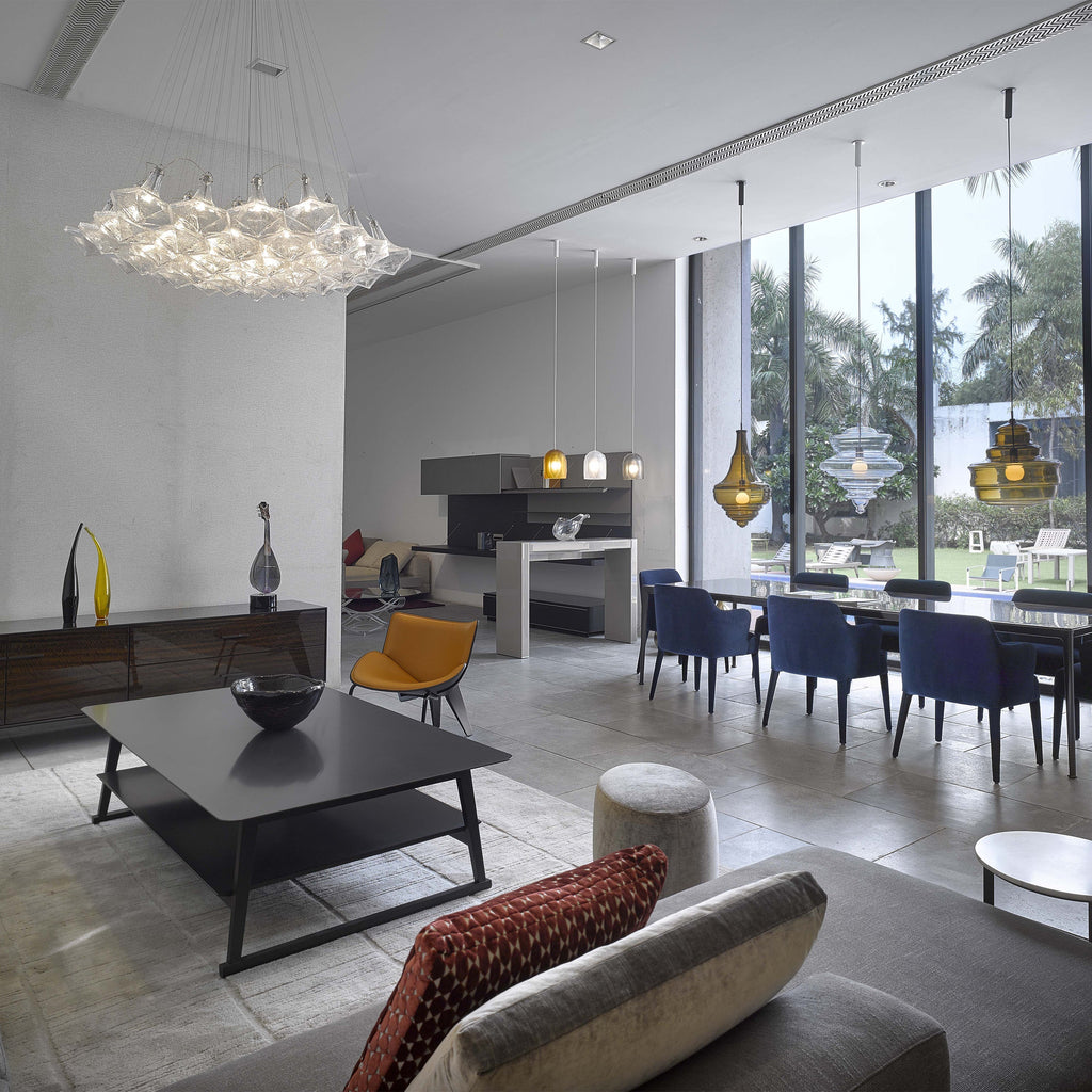 Facet Sculpture Cluster Pendant Light