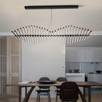 Linear Fish Bone Modeling Chandelier