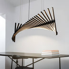 Linear Fish Bone Modeling Chandelier