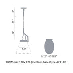 GlassGlass Egg Pendant Light