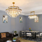 Light Luxury Crystal Chandelier for Living Room