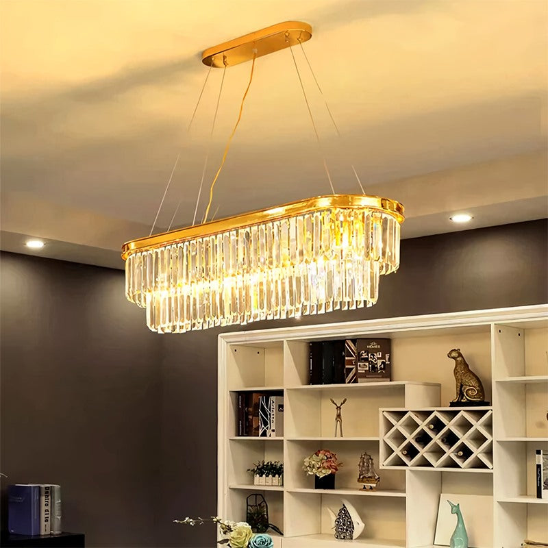 Light Luxury Crystal Chandelier for Living Room
