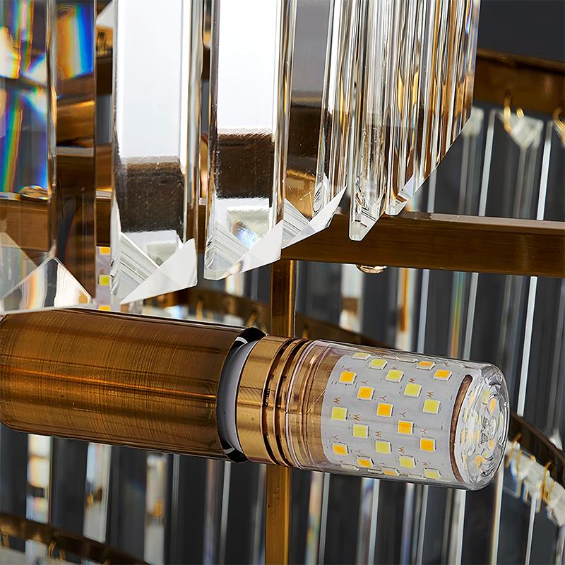 Light Luxury Crystal Chandelier for Living Room