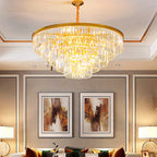 Light Luxury Crystal Chandelier for Living Room