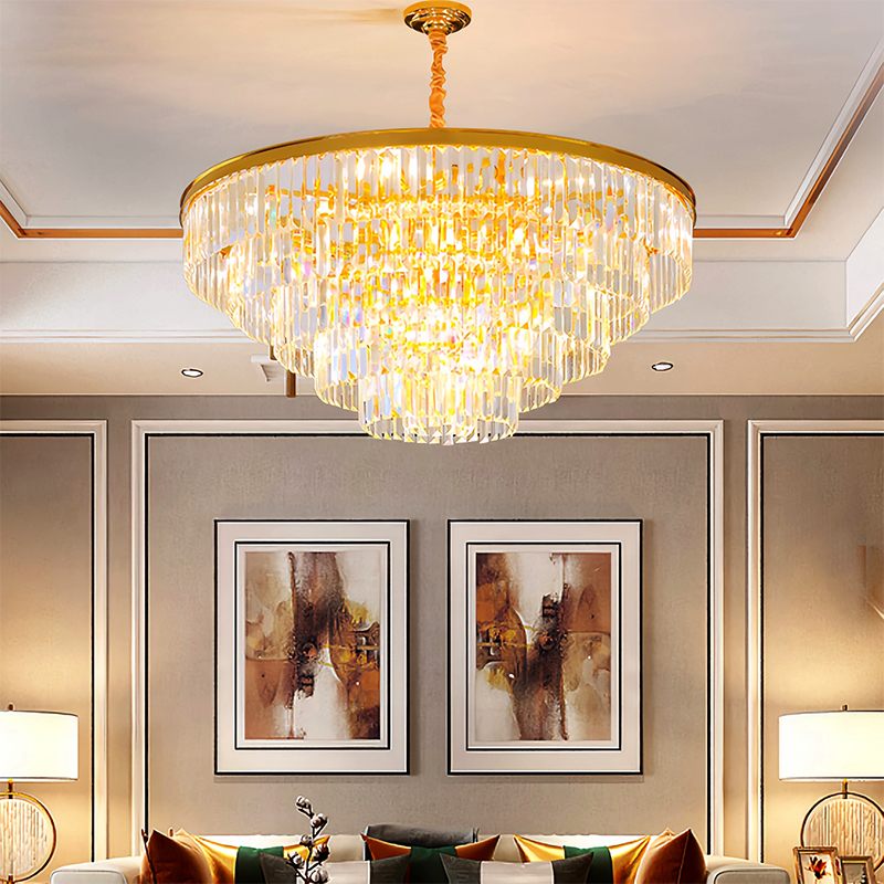 Light Luxury Crystal Chandelier for Living Room
