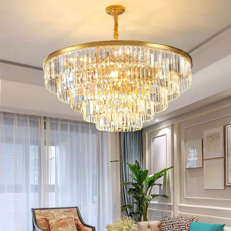 Light Luxury Crystal Chandelier for Living Room